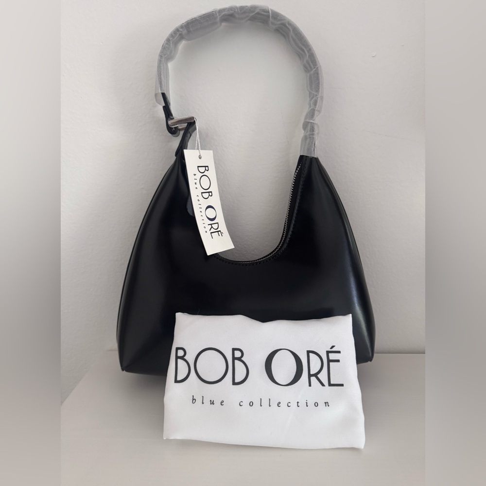 Bob Ore Alexia Bag - Black Leather Shoulder Bag